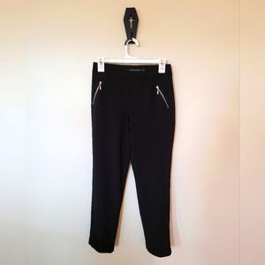 Black Slim-Fit Size P(Petite) Small Slacks